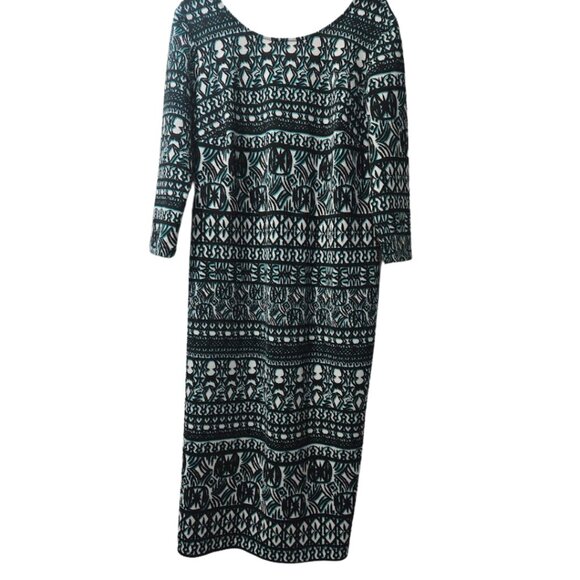 Cato abstract tribal 3/4 sleeve midi dress‎ - Picture 1 of 7